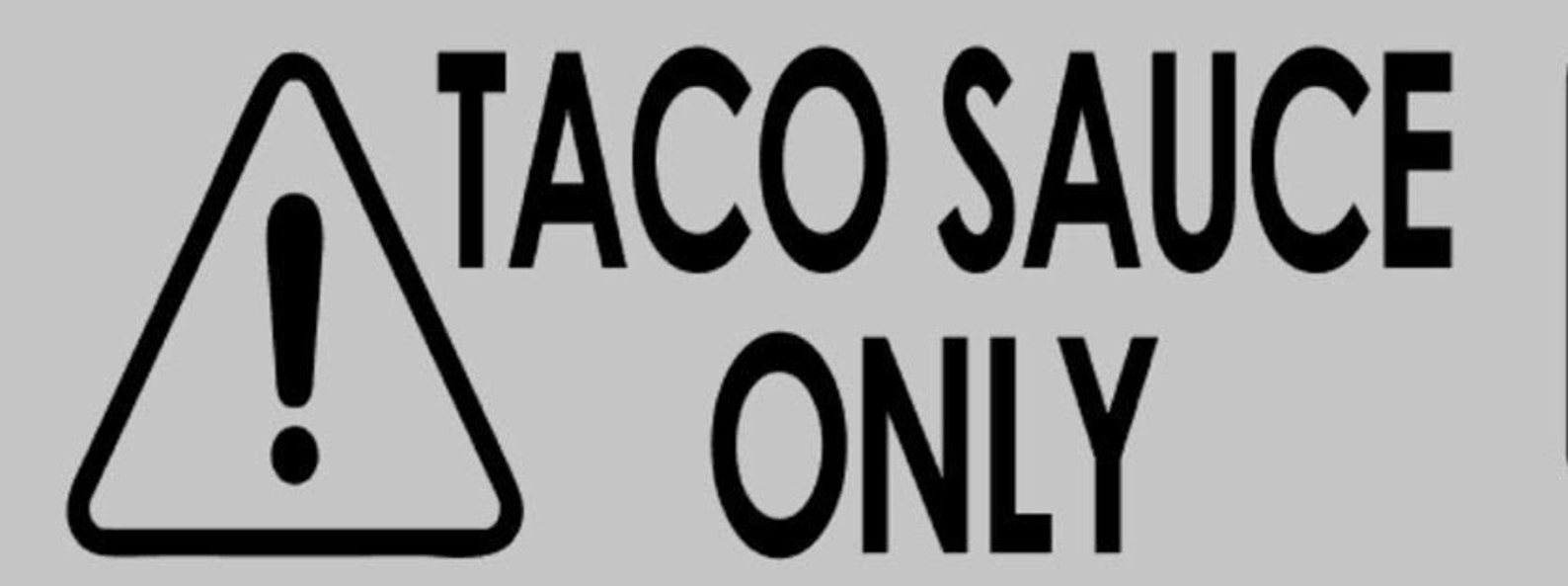 Taco Sauce Only Stickers Toyota Etsy