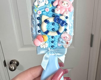 Süsse Blaue Dekoden Haarbürste Kawaii
