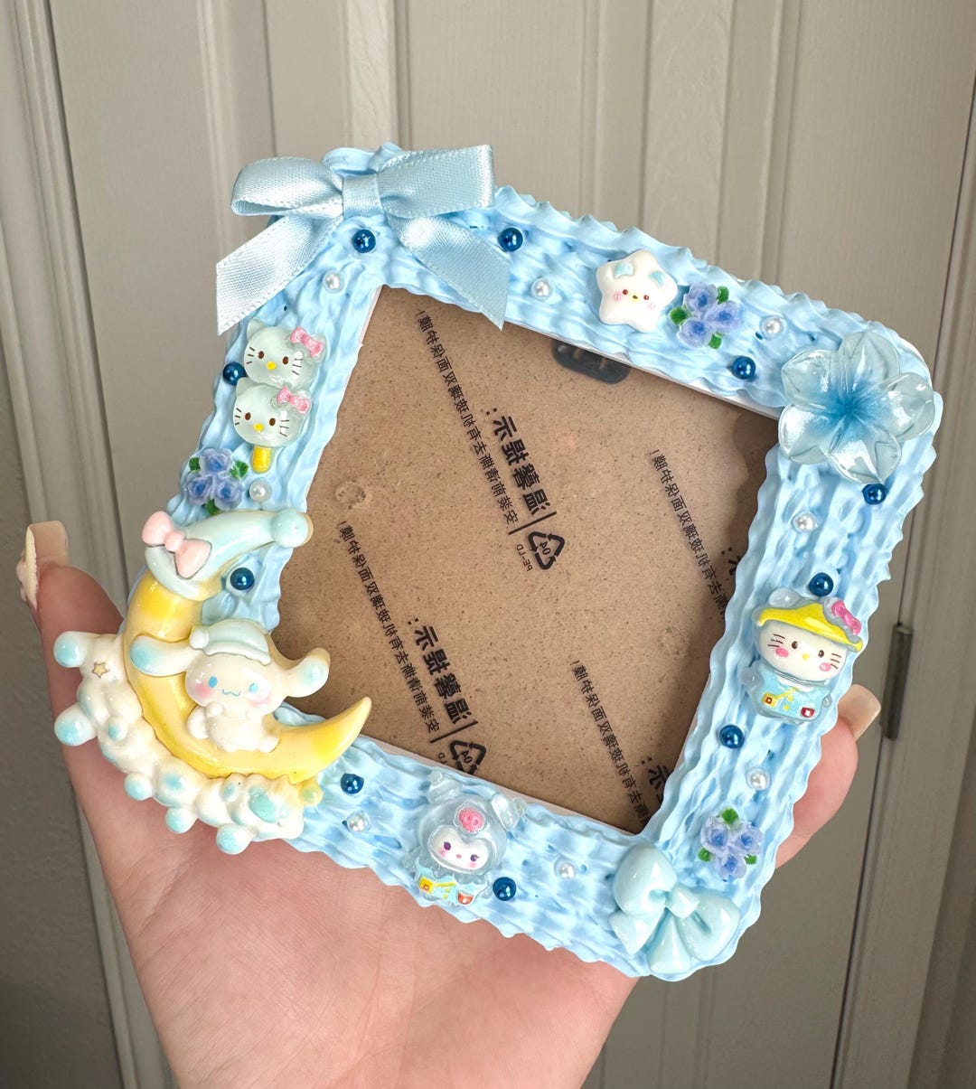 Decoden Blue and White Kawaii Picture Frame - Etsy