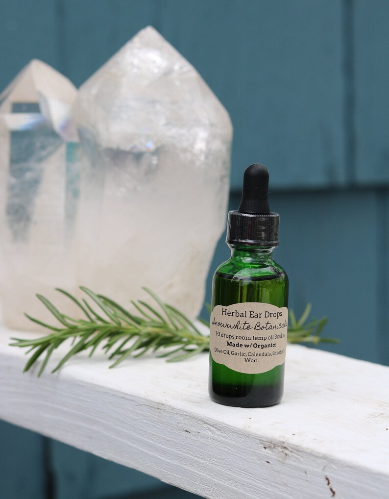 Organic Herbal Ear Drops Garlic Ear Oil 1 Oz Etsy