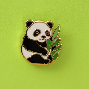 Panda Bear hard enamel pin - enamel lapel pin - Bear enamel pin