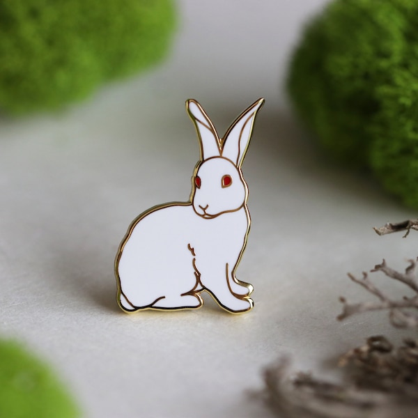 Bunny Enamel Pin Etsy