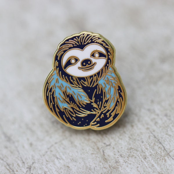 Sloth Brooch - Etsy
