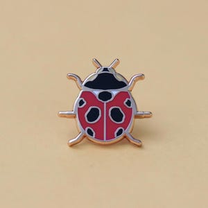 Ladybug hard enamel pin - enamel lapel pin -