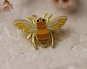 Harde emaille pin Worker Bee - geëmailleerde reversspeld - geëmailleerde bijenspeld