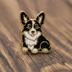 Corgi Dog hard enamel pin - Dog Enamel pin - enamel lapel pin -