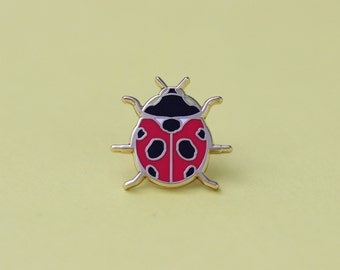 Ladybug hard enamel pin - enamel lapel pin -