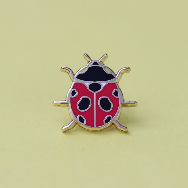 Ladybug Enamel Pin Etsy