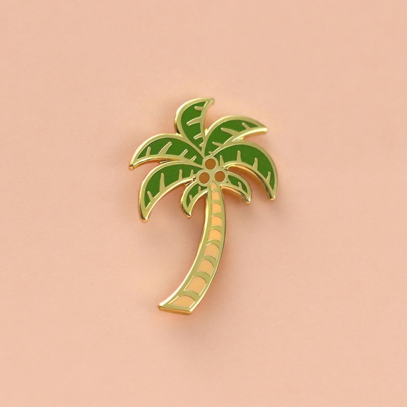 Palm Tree Pin Palm Tree Pin - Etsy