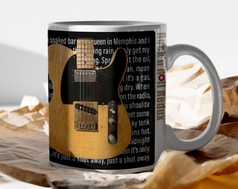 Keith Richards Rolling Stones Micawber Guitar Inspired Premium Quality 11oz Coffee Mug Gift