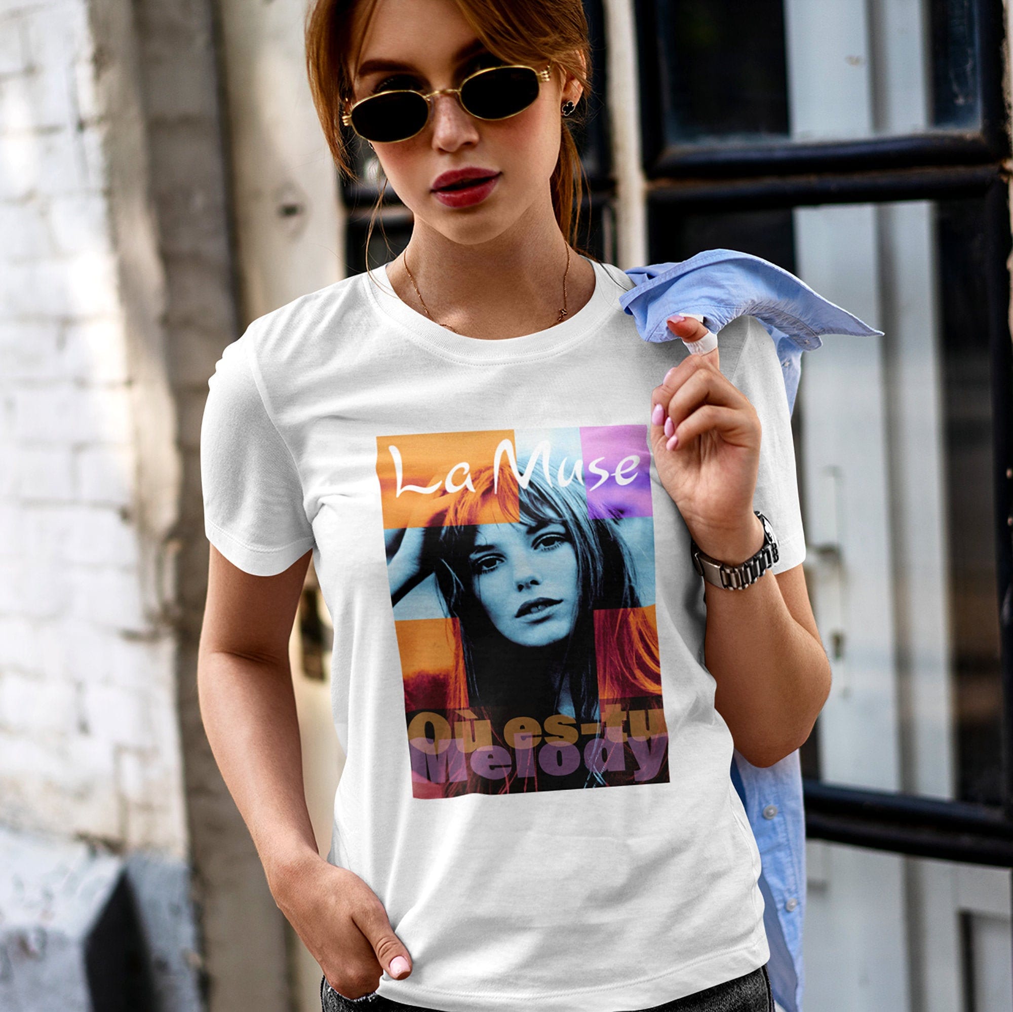 Jane Birkin Serge Gainsbourg Inspired T-shirt Où Es-tu Melody 