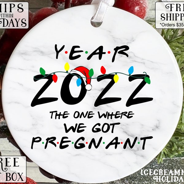 pregnancy christmas ornament, newly pregnant gift keepsake ornament,  first christmas pregnant ornament 2022 . OR046