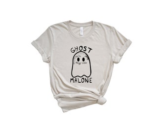 ghost malone shirt womens halloween sweatshirts trendy halloweeen shirts funny halloween shirts Free Can Cooler included! - GMALONE