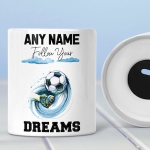 Gepersonaliseerde cadeau voor jongens Voetbal spaarpot aangepaste naam spaarpot verjaardagscadeau aandenken slaapkamer decor keramische jongenscadeaus spaarpotje