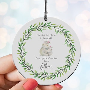 Personalisiertes bestes Mama Geschenk, Muttertag, hölzernes Andenken für Mama, kundenspezifische hängende Dekoration, Mama Geschenke, Holzplakette, Geschenk