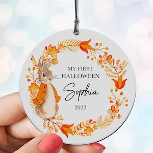 Personalised My First Halloween Gift For New Baby Girl Boy Bauble Decoration Gifts Ornament Custom Keepsake Babies 1st