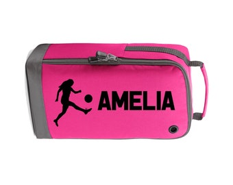Bolsa de fútbol personalizada para niñas, bolsas para botas de fútbol, kit de fútbol para niños, bolsa de deporte de educación física, regalo con nombre personalizado, bolsa de gimnasio para la vuelta al cole