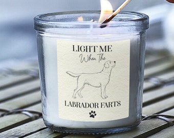 Presentes para Labradores, Presente Divertido para Donos de Labradores, Vela com Aroma de Pum de Labrador, Velas Aromáticas em Pote, Mãe de Cachorro, Pai de Cachorro, Dia das Mães, Novidade, Presente