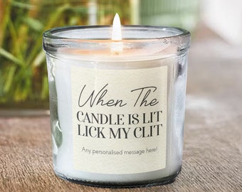 Regalo grosero personalizado para novia o esposa, regalo de San Valentín, vela divertida para el clítoris, regalo grosero para ella, regalos traviesos para parejas.