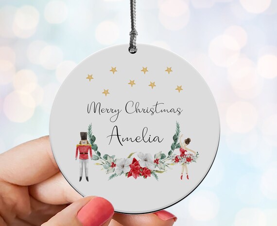 Bola de Navidad personalizada para niños, adorno personalizado