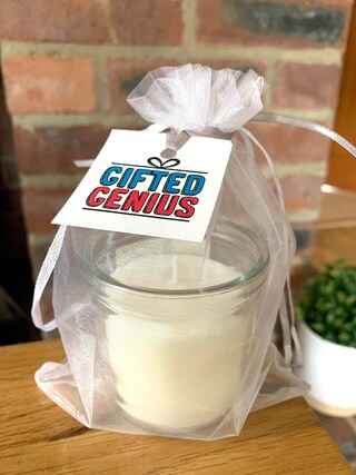 Candela Profumata Alla Lavanda “Grazie Per Tutto” Con Dolce Scoiattolo – Regalo Di Ringraziamento Perfetto Per Amiche, Insegnanti, Colleghe E Ostetriche