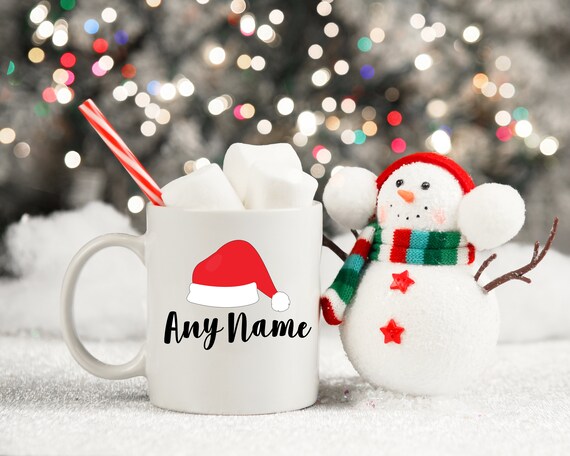 Personalised Christmas Eve Mug Coffee Tea Gift Mug Teddy Santa Presents 