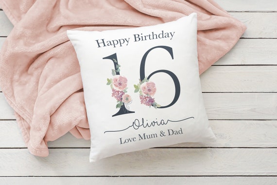 Regalo de cumpleaños para su cojín personalizado Cualquier edad
