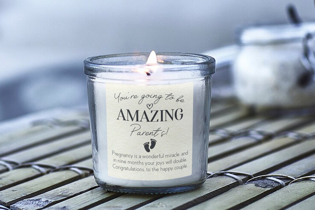 Personalised Pregnancy Gift Parents to Be Gifts Scented Candle Etsy