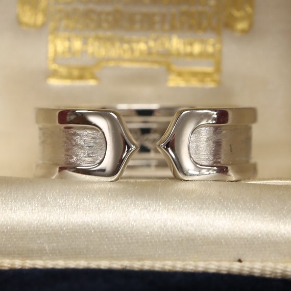 Cartier Vintage Double C Logo Ring