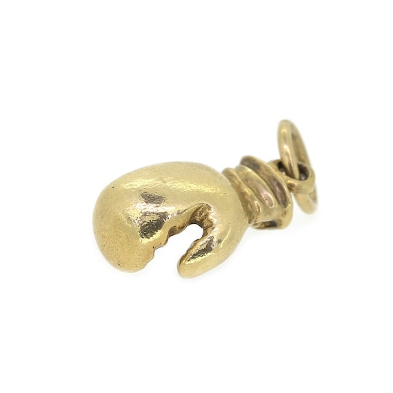 Vintage Boxing Glove Charm In 9ct Yellow Gold