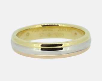 Cartier Vendome Louis Cartier Wedding Ring P 1/2 (57) Multi Tone 18ct Gold