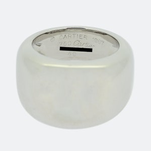 Cartier Nouvelle Vague Ring - Size J (49), 18ct White Gold image 5