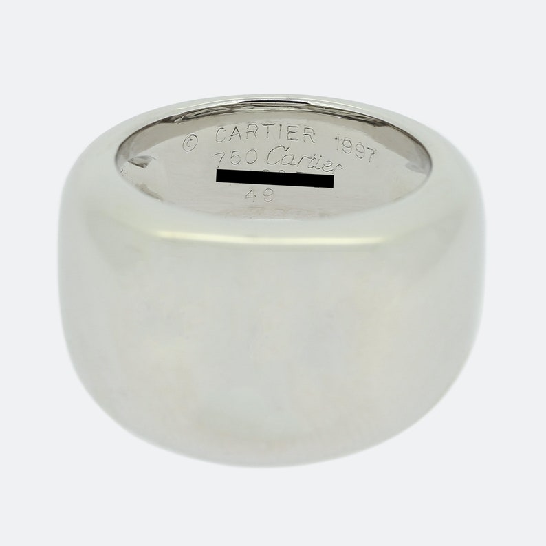 Cartier Nouvelle Vague Ring - Size J (49), 18ct White Gold image 5