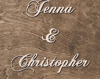 Wood lettering ONLY, DIY wedding welcome sign for wedding ceremony decor, wooden name sign, established date wood signs keepsake heirloom