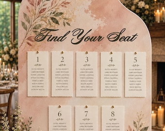 Find your seat  lettering cutouts ONLY, wedding seating chart sign letters, rustic wedding decor, your seat awaits wooden words, our guests
