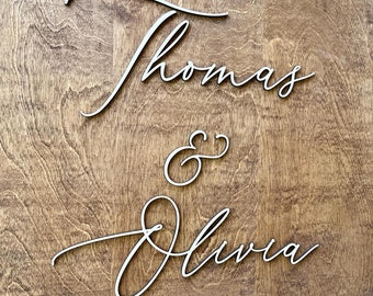 Wood lettering ONLY, DIY wedding welcome sign for wedding ceremony decor, wooden name sign, established date wood signs keepsake heirloom