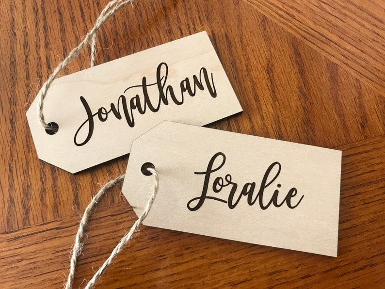 Custom Name Gift Tags Personalized Christmas Ornaments Etsy