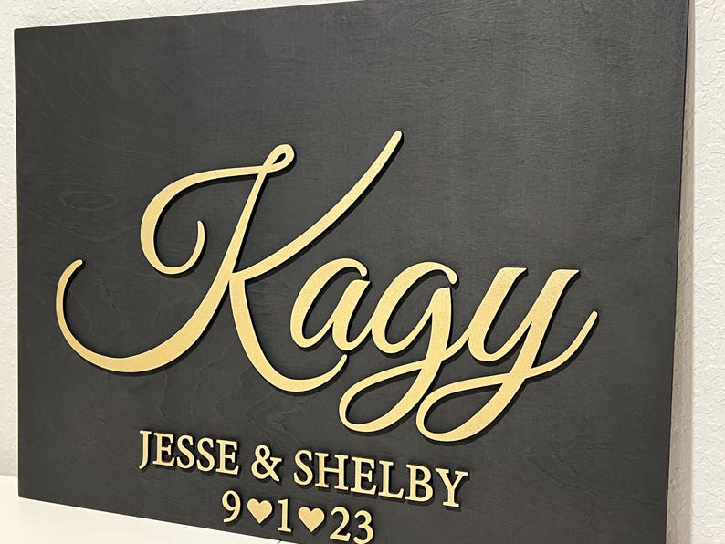 Custom Wedding Sign for Wedding Ceremony, Wooden Bride & Groom Custom