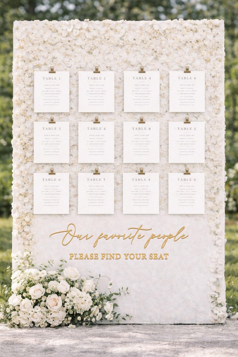 Our favorite people please find your seat lettering cutouts ONLY, wedding seating chart sign letters, rustic wedding decor, wooden words image 6