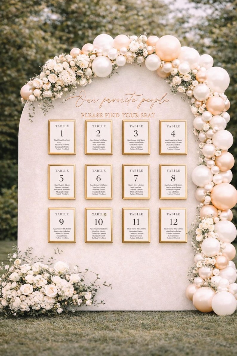 Our favorite people please find your seat lettering cutouts ONLY, wedding seating chart sign letters, rustic wedding decor, wooden words image 11