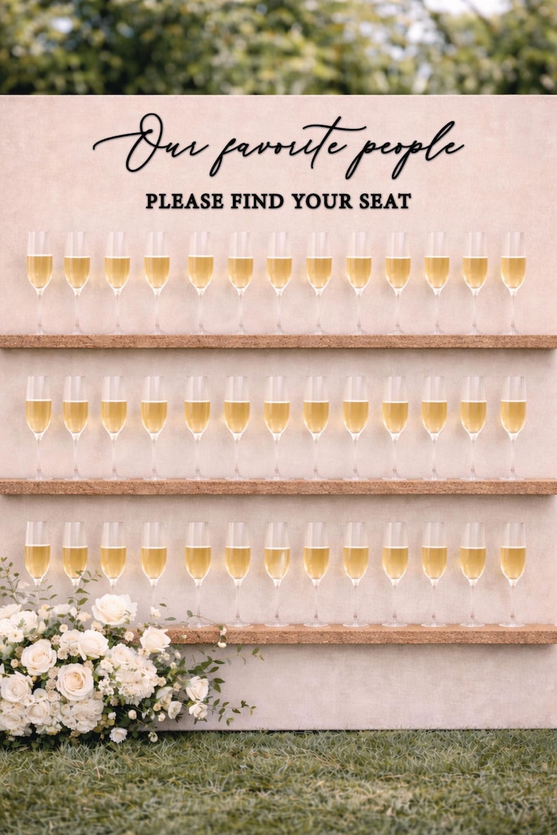 Our favorite people please find your seat lettering cutouts ONLY, wedding seating chart sign letters, rustic wedding decor, wooden words image 14