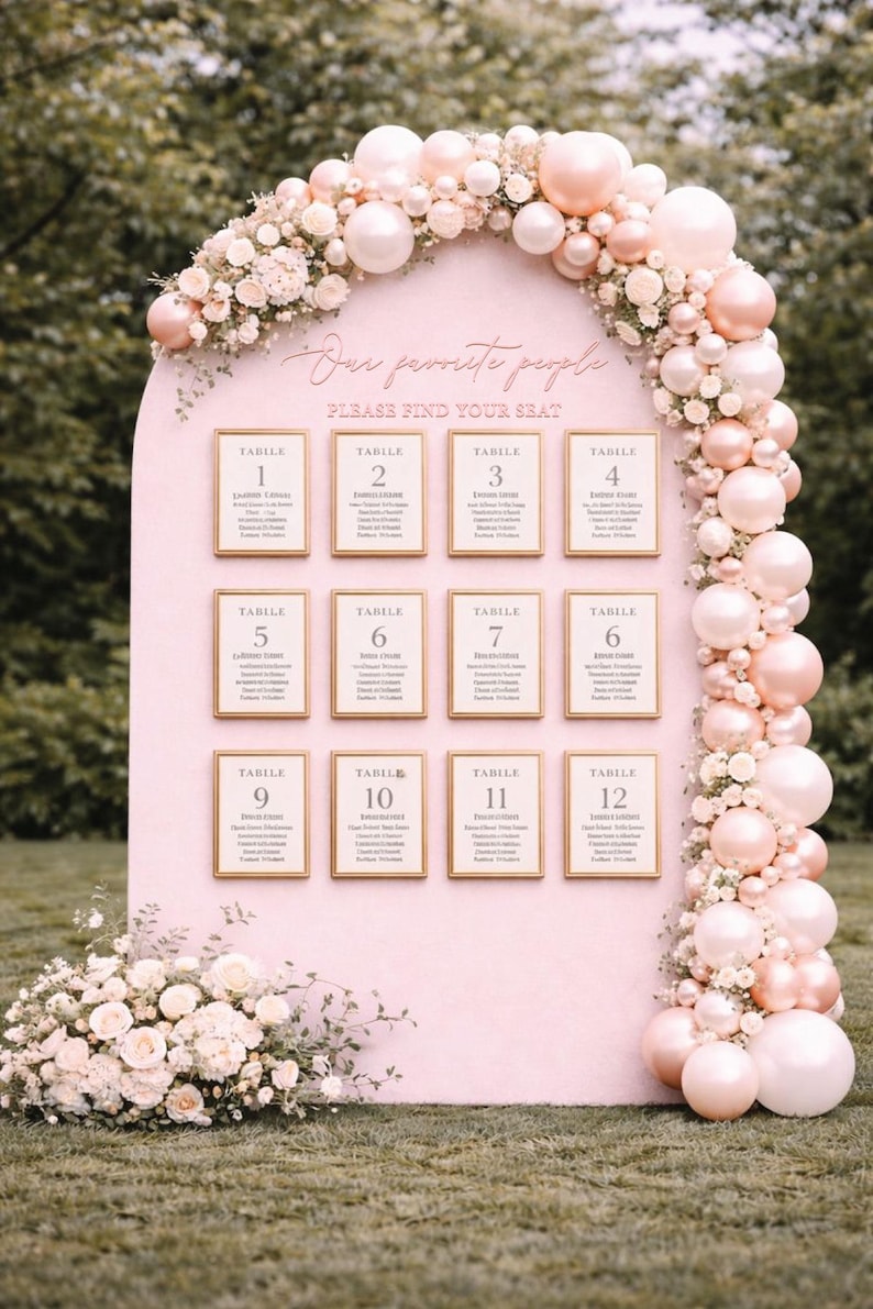 Our favorite people please find your seat lettering cutouts ONLY, wedding seating chart sign letters, rustic wedding decor, wooden words image 18
