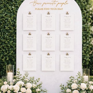 Our favorite people please find your seat lettering cutouts ONLY, wedding seating chart sign letters, rustic wedding decor, wooden words image 16