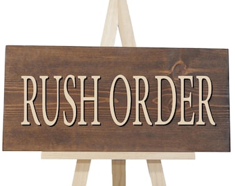 Rush Order | custom wood sign | wedding sign | family name sign | wedding lettering kits