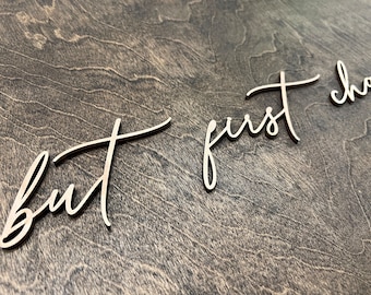 But first champagne lettering cutouts ONLY, champagne glass wall display wording, wedding  sign letters for reception decor, wedding decals