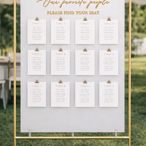 Our favorite people please find your seat lettering cutouts ONLY, wedding seating chart sign letters, rustic wedding decor, wooden words image 9