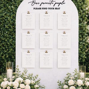 Our favorite people please find your seat lettering cutouts ONLY, wedding seating chart sign letters, rustic wedding decor, wooden words image 5