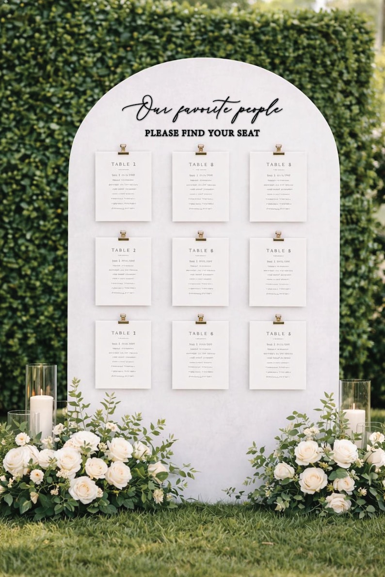 Our favorite people please find your seat lettering cutouts ONLY, wedding seating chart sign letters, rustic wedding decor, wooden words image 5