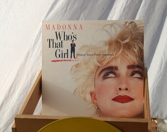 MADONNA Vinyl LP - 'Who's That Girl Soundtrack' Album - Original Release contains several of her songs. 80s synth pop - great condition