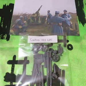 Kit maqueta para montar y pintar - Artilleria . Cañon 155 Gpf - 1/72.